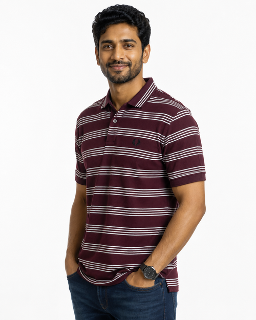 Mens' Premium Waffle Polo T-Shirt