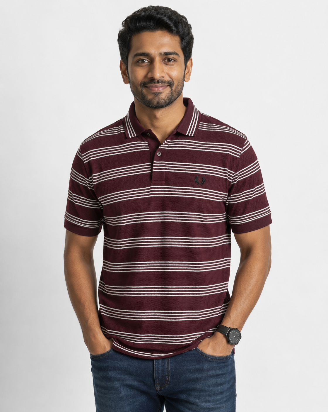 Mens' Premium Waffle Polo T-Shirt