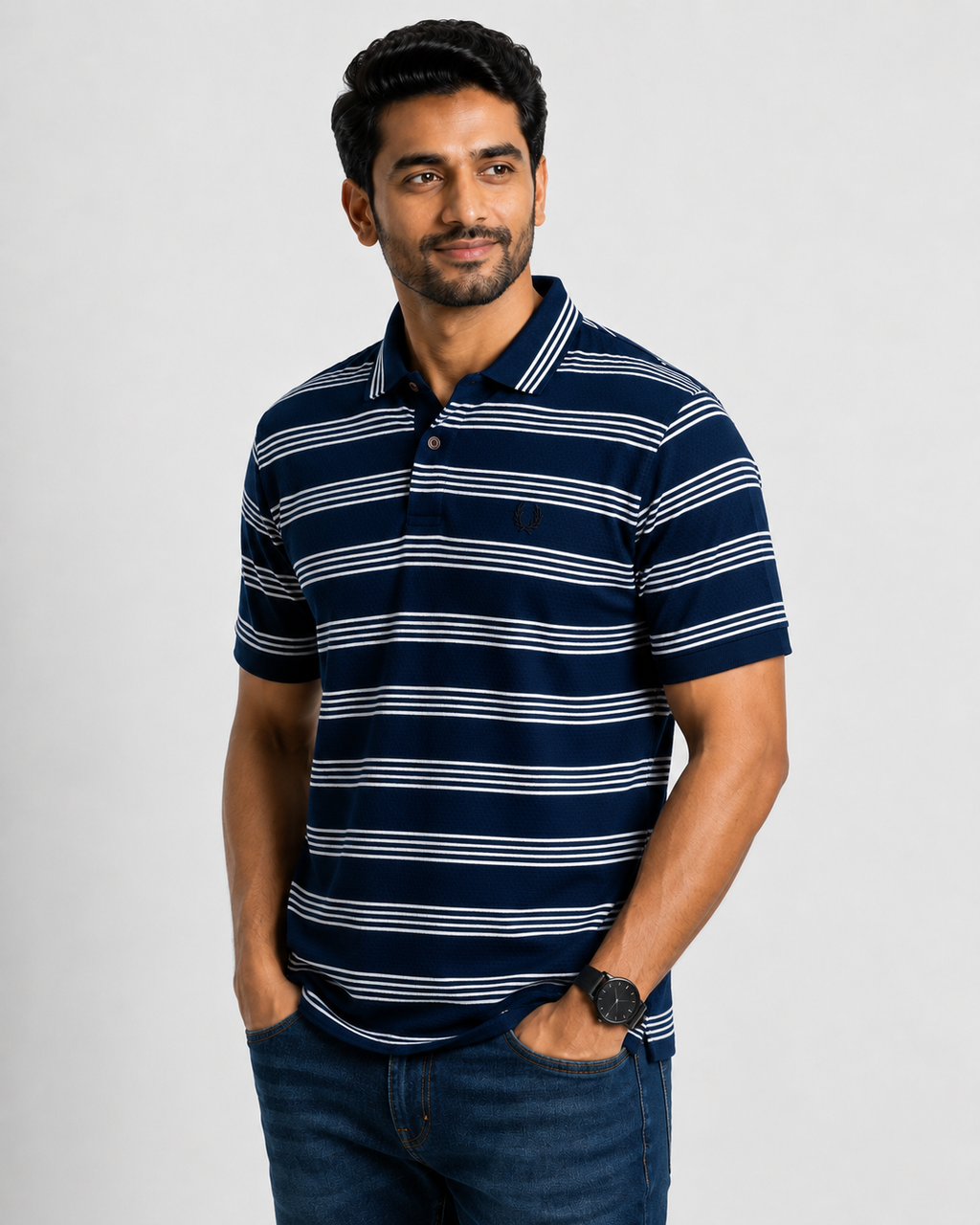 Mens' Premium Waffle Polo T-Shirt