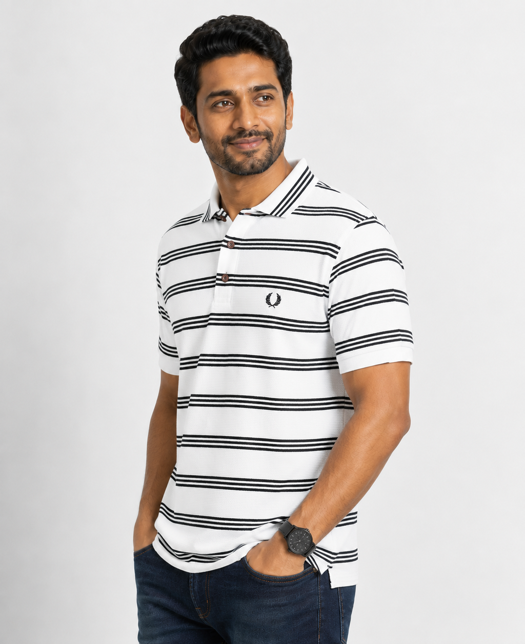 Mens' Premium Waffle Polo T-Shirt