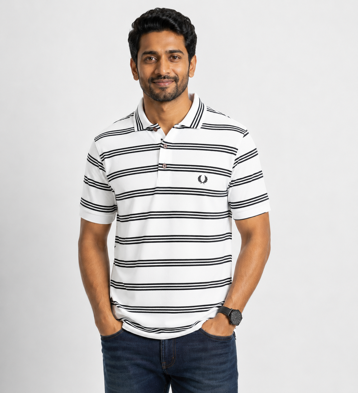 Mens' Premium Waffle Polo T-Shirt
